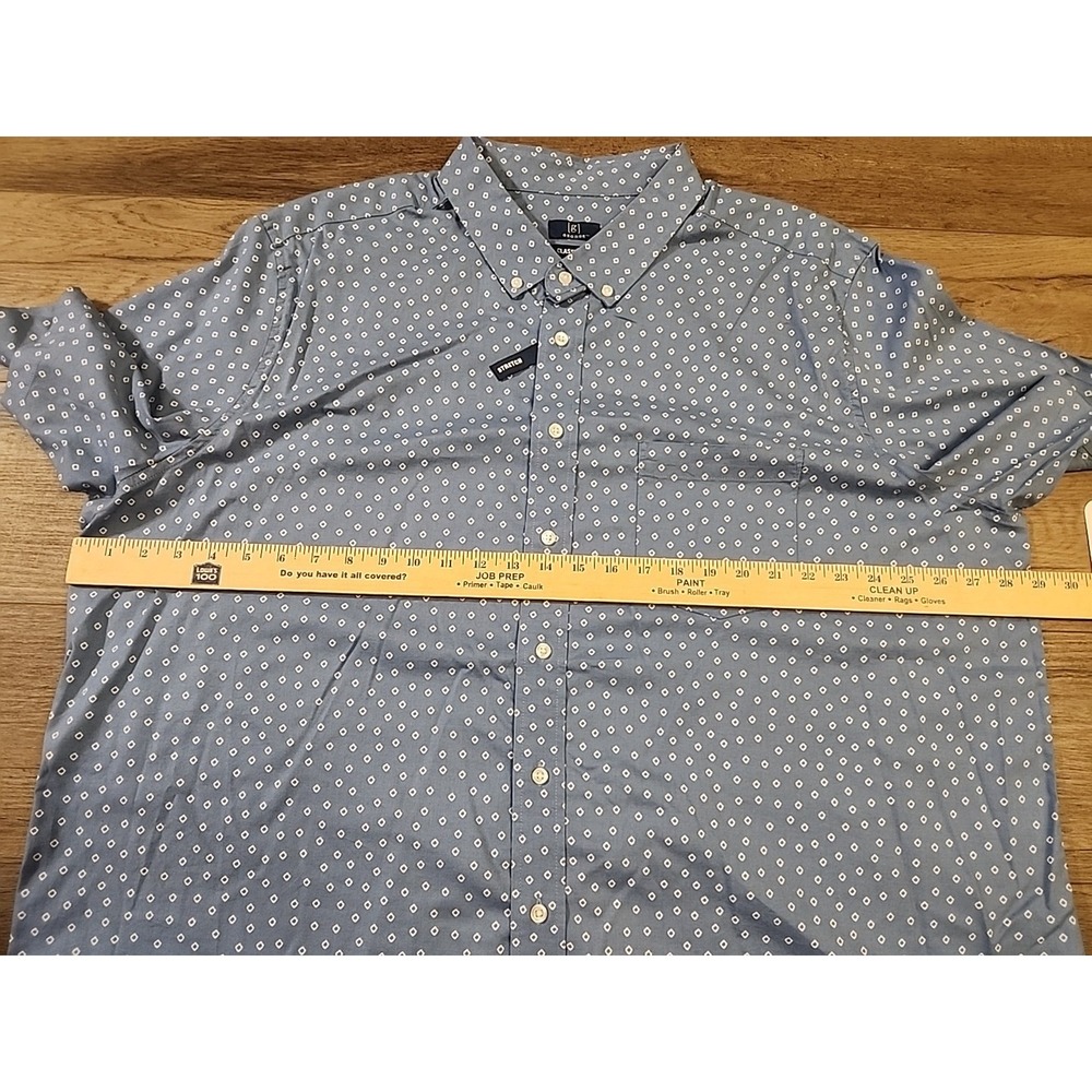MENS GEORGE Short Sleeve Poplin Button-Up SHIRT clothes Size 3XL (54-56) New - Picture 4 of 4